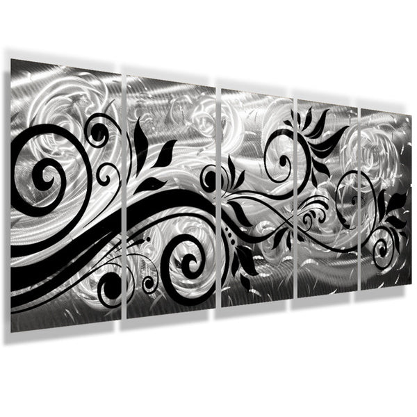 Impulse Large 46x22 Abstract Geometric Design Metal Wall Art with - DV8  Studio