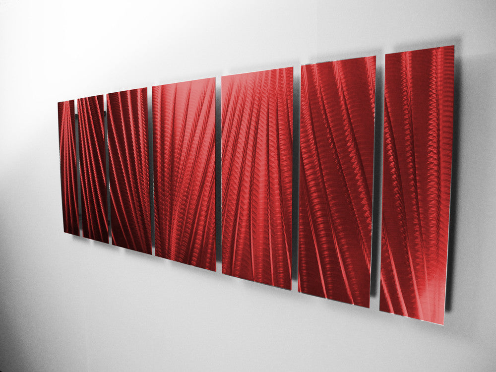 Classy Art 40x60 Billiant Red Bottom Runway Tempered Glass Wall Art, Multi