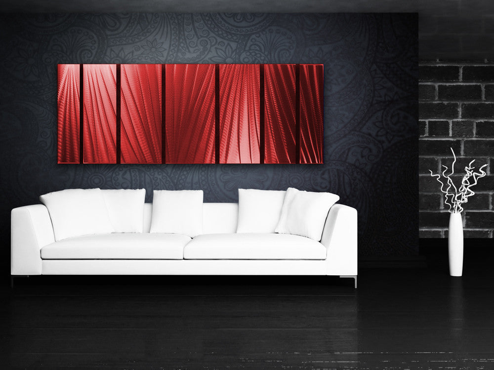 Main Attraction 66x24 Large Red Indoor / Outdoor Modern