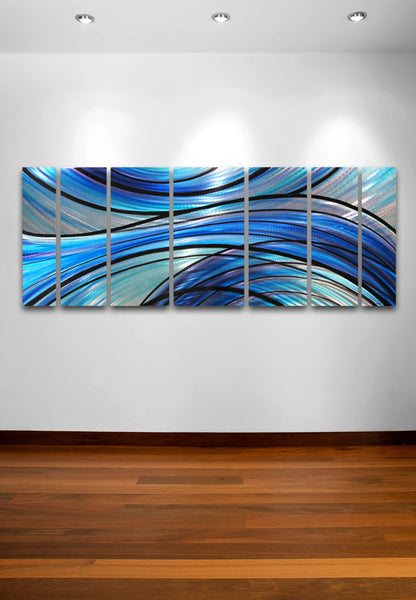 Metal Blue Art Contemporary DV8 - Aqua Studio Wall