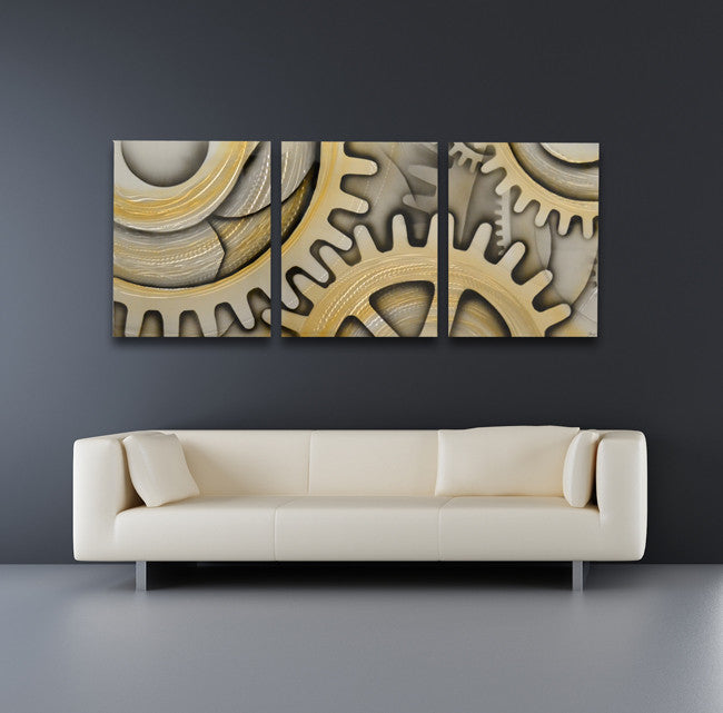 Grand Finale 68x24 Large Modern Abstract Metal Wall Art